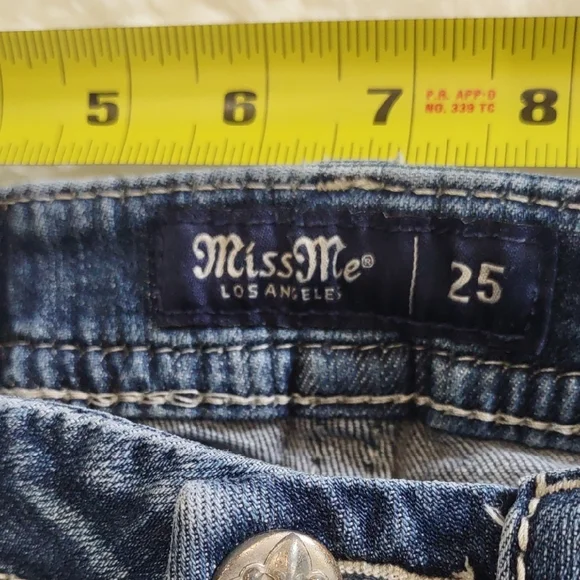 Miss Me , Size 25 ,Stylish Blue Women's Jeans - Picture 10 of 17